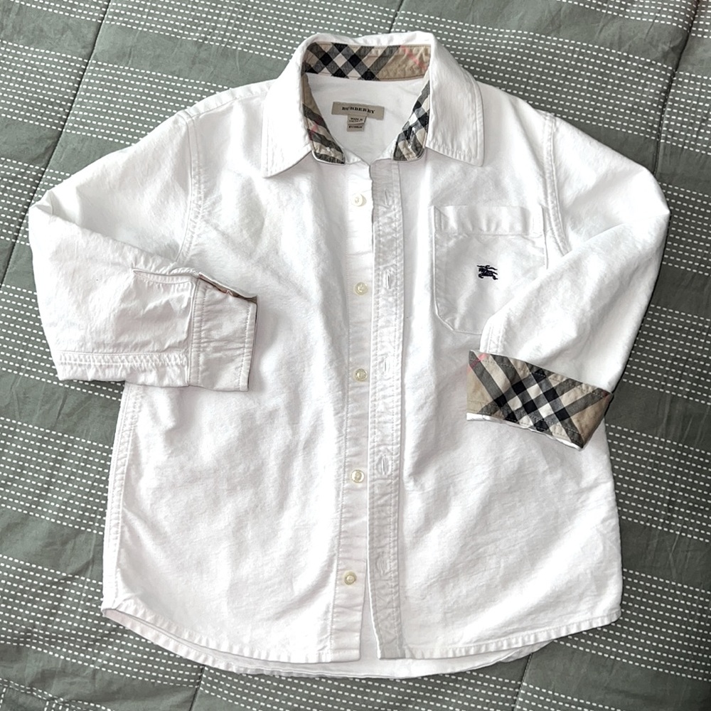 Boys Burberry Button Down